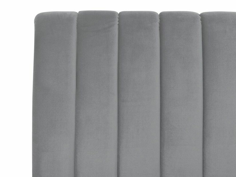 Bračni krevet 180 cm MASALA (tekstil) (siva) (s podnicom)