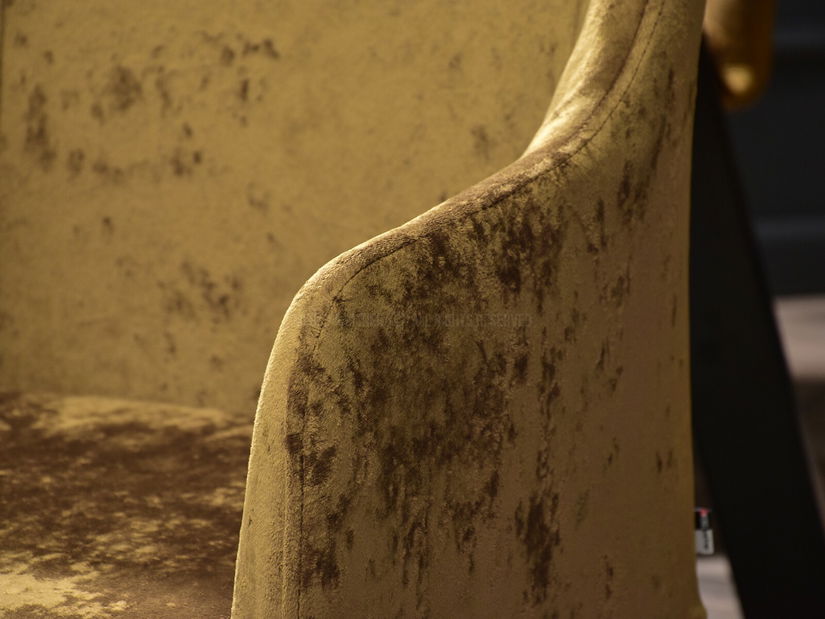 Jedálenská stolička Duplica (zlatá)