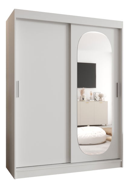 Dulap de haine 150 cm Ronny (alb)