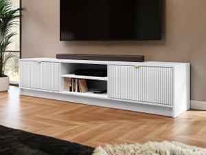 Dulap TV Rozoma 2K (alb velvet)  *vânzare stoc