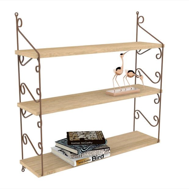 Zidna polica Serra (hrast)