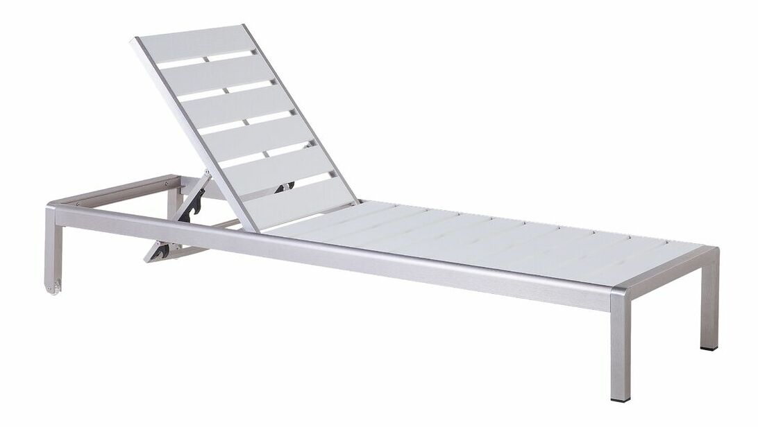 Șezlong pentru grădină Nermo (alb)