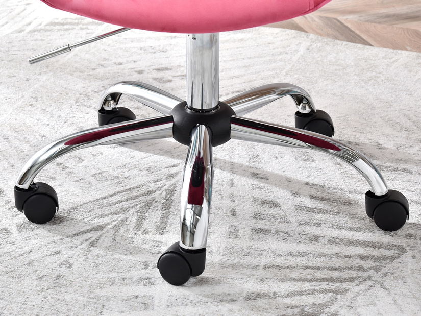 Fotel Lush 4 (rózsaszín + króm)