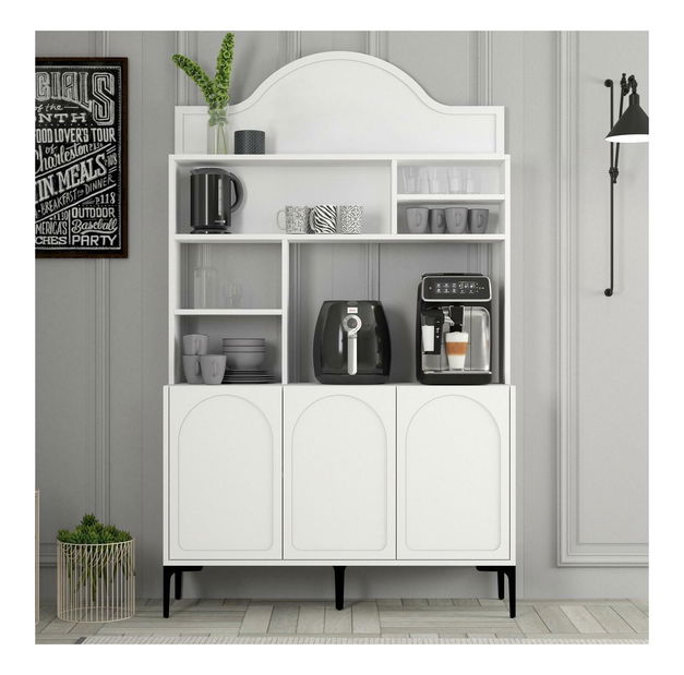 Príborník Lyra (biela + čierna)