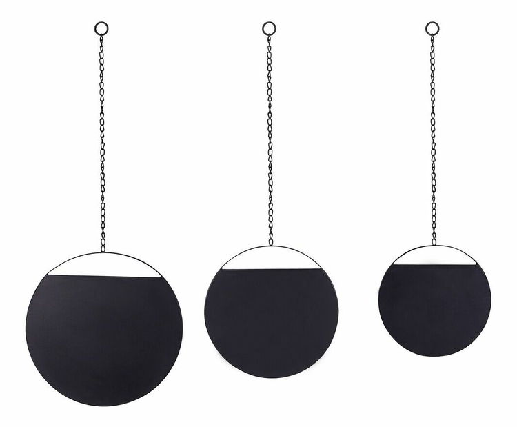 Oglindă de perete Odoza (negru)