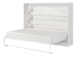 Pat rabatabil 140 Perfecto II (Alb + Alb + negru) (orizontal) (fără iluminat)