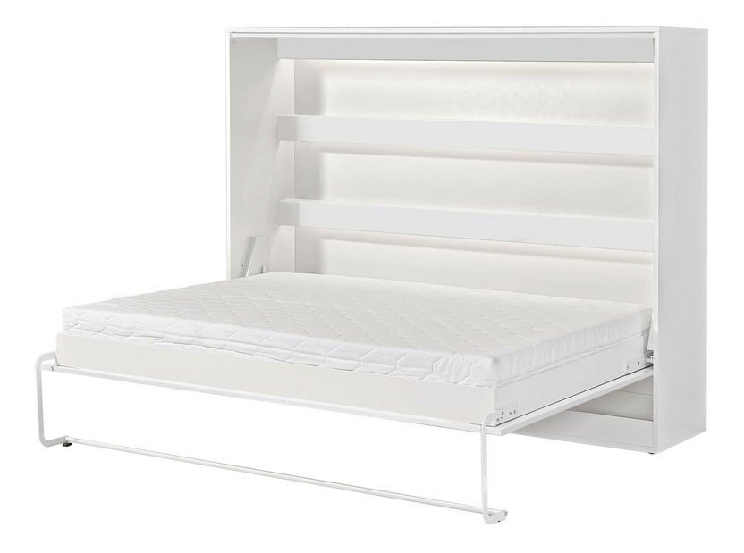 Pat rabatabil 140 Perfecto II (Alb + Alb + negru) (orizontal) (fără iluminat)