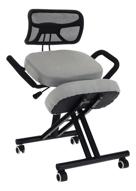 Ergonomická kancelárska stolička Rusu (sivohnedá)