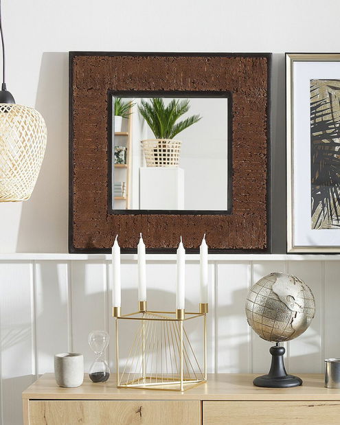 Nástenné zrkadlo Bose (tmavé drevo)