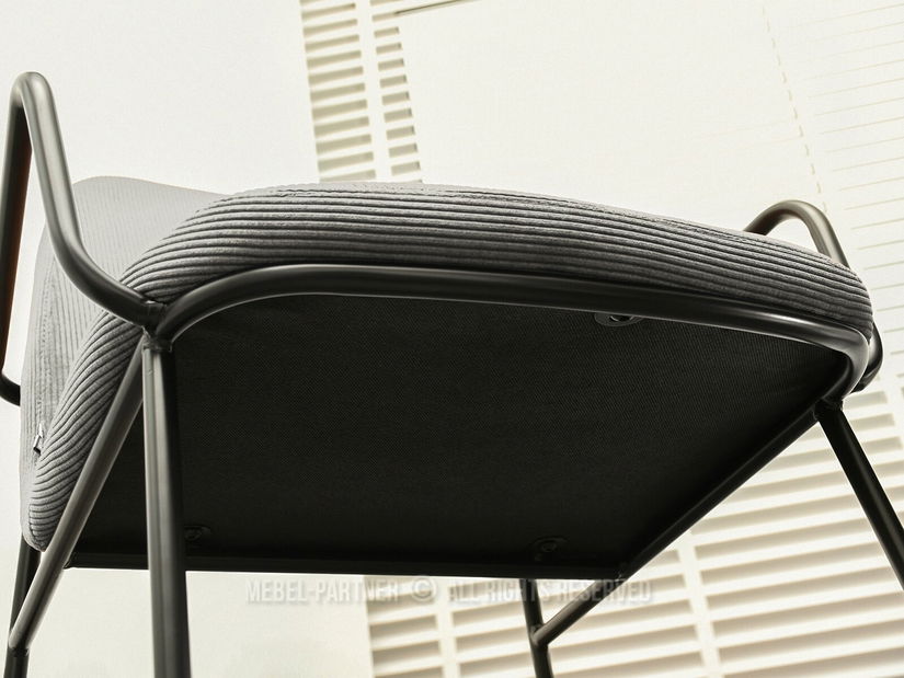 Stolica Ulrika (siva + crna)