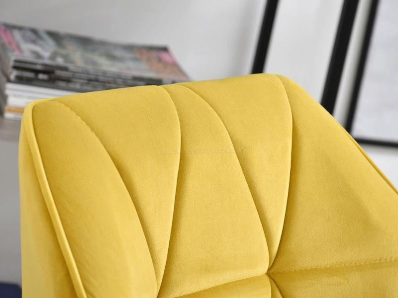 Fotelja Velma S (žuta + crna)