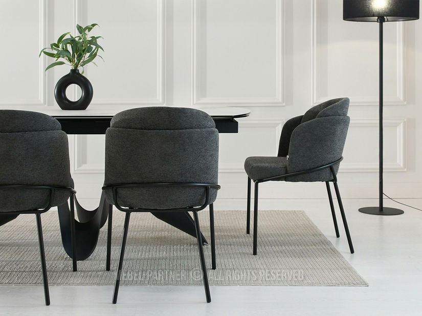 Stolička Conor (grafit + čierna)