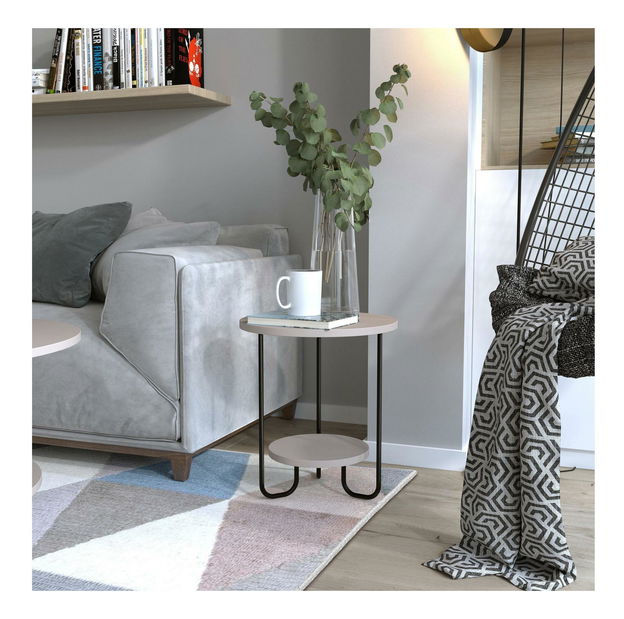 Príručný stolík Bosilo (svetlá mocha) 