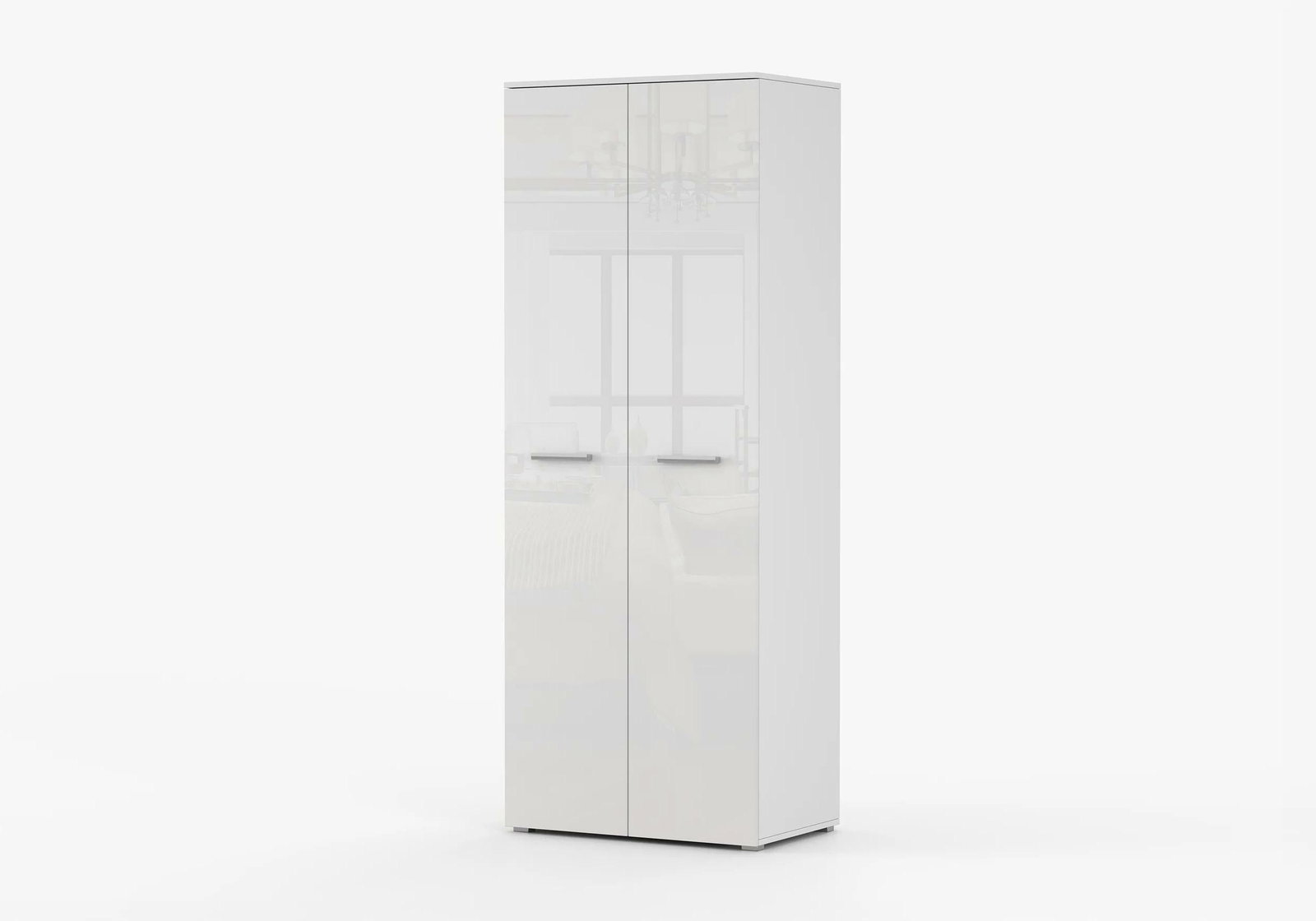 Šatníková skriňa Frarune (biela + čierna)