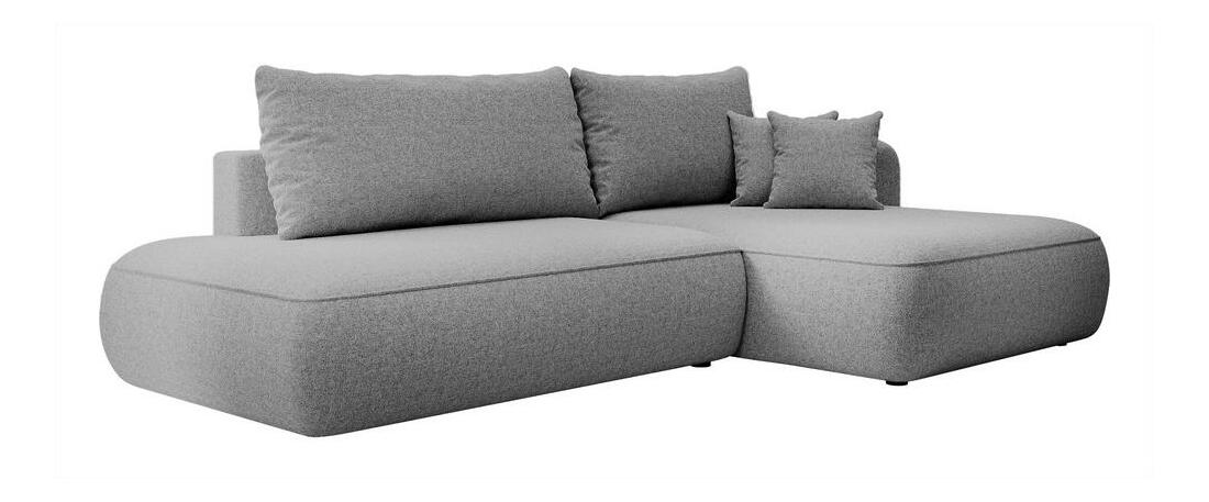 Sarokkanapé Fergie (J) (szürke + fekete) 