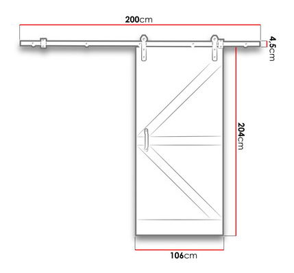 Klizna vrata Gotta 100 (bor)