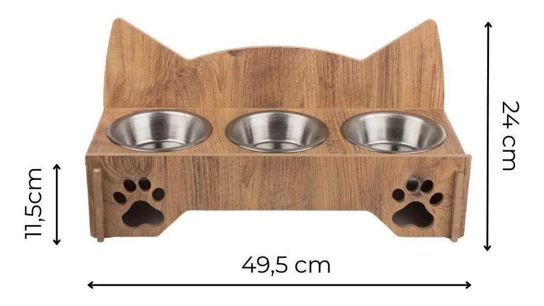 Súprava misiek pre domáce zviera Apia 2 (prírodná)