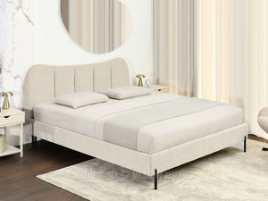 Pat matrimonial 160 cm Golpe 160 (crem + negru)