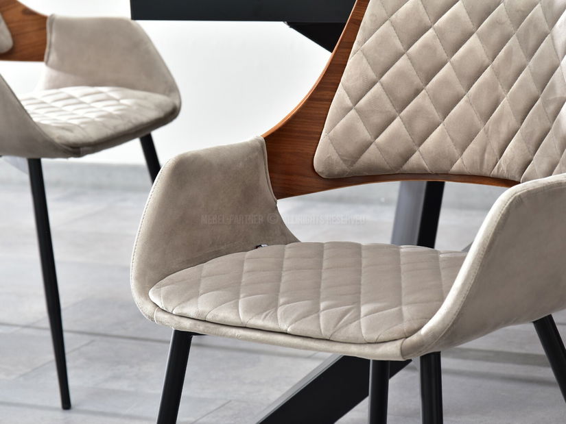 Stolička Morgana (orech + čierna)