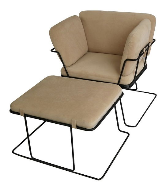 Fotoliu pentru relax Alam (Bej)