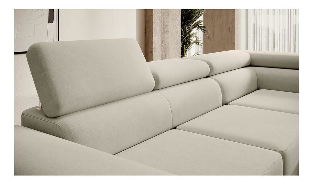 Kutna garnitura Stiletto (D) (siva + srebrna)