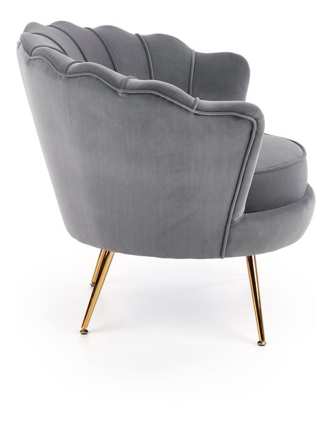 Fotoliu de relaxare Altha (gri + auriu) *vânzare