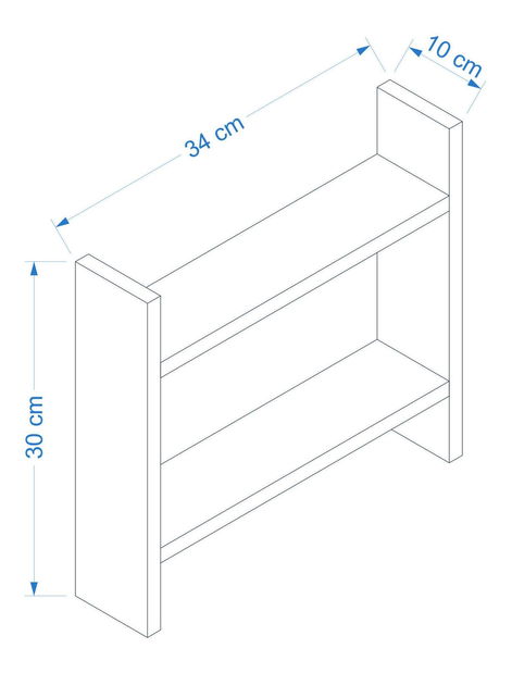 Raft de bucătărie Denvareno (Nuc)
