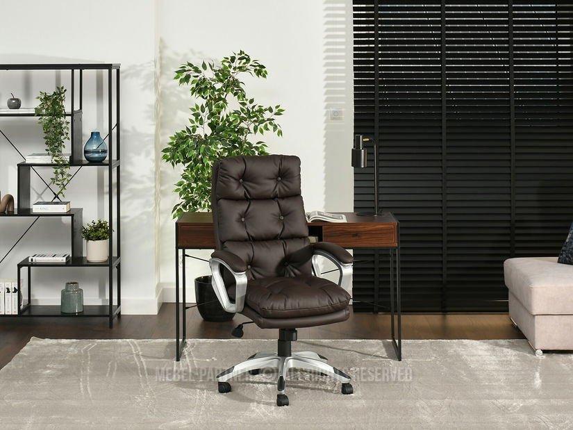 Kreslo Benton (hnedá + sivá)