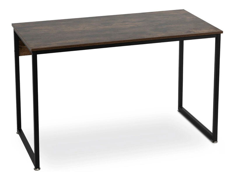 Pisaći stol Regular (hrast rustikal + crna) 