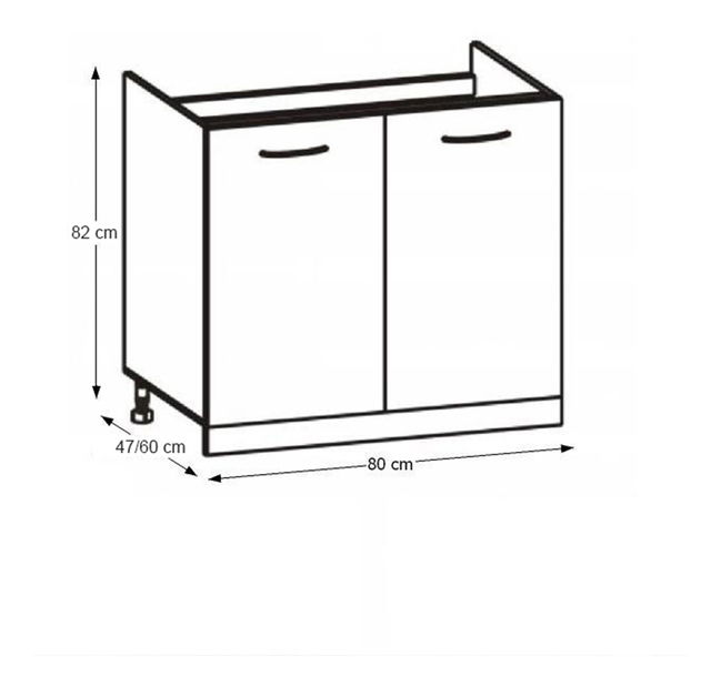 Dulap inferior de bucătărie Hariva New DZ-80