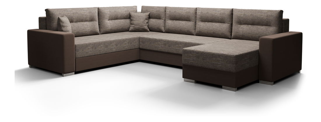 U alakú sarokkanapé Glide 3 (barna + sötétbarna) (B)
