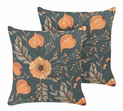 Sada 2 ozdobných vankúšov 45 x 45 cm Soty (viacfarebná)