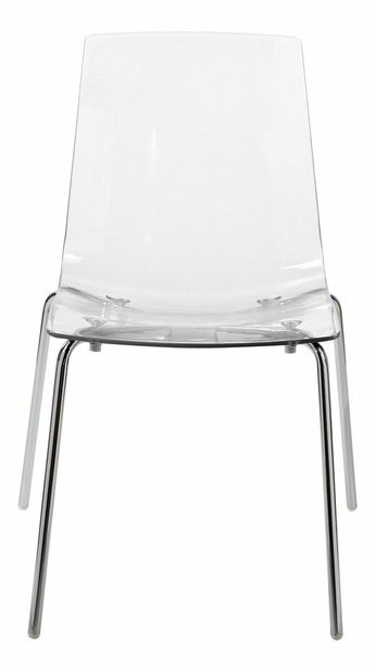 Set 2 buc scaune de sufragerie Sanson (transparent) 