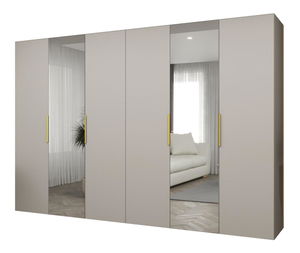 Ruhásszekrény 300 cm Mirabella 2 (kasmír + arany)