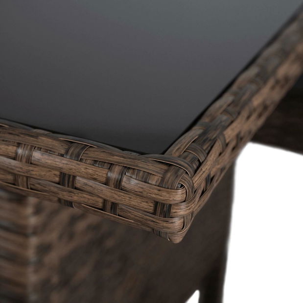 Set mobilier de grădină Adaptarlas (maro) (pentru 7 persoane)