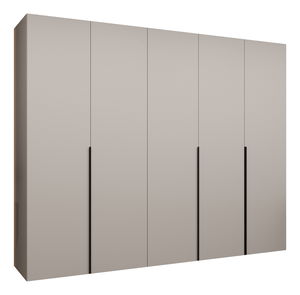 Šatníková skriňa 250 cm Alice 1 (kašmír + čierna)