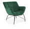 Fotoliu Betali (Verde închis + negru)