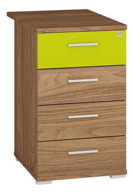 Komoda uz stolić za PC Optimal 22 prirodni orah 