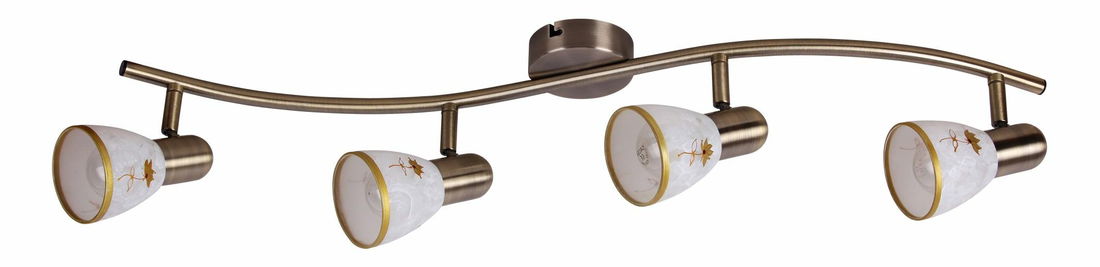 Corp iluminat spotlight Art Flower 6359 (bronz + sticlă piatră de orez)