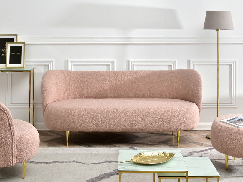 Canapea Canapea trei locuri Cadmio 3 (auriu)