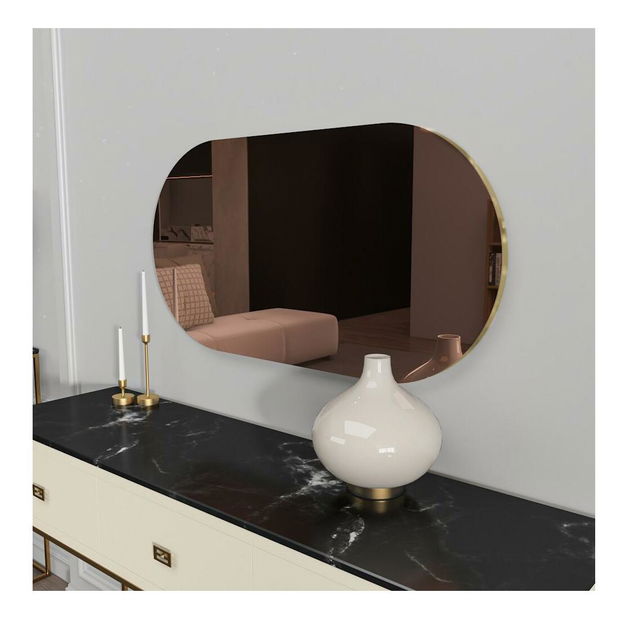 Oglindă Nekada (bronz + auriu) 
