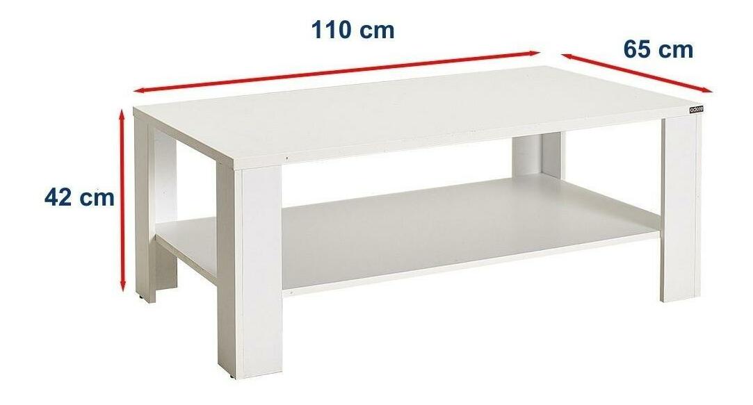 Konferenčný stolík Salome 2 (diamantová biela) 