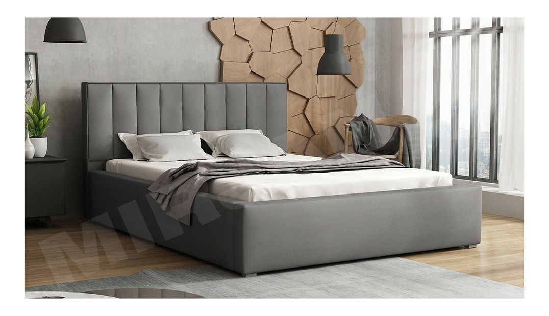 Bračni krevet 160 cm Sonden (siva) (s prostorom za odlaganje) (s podnicom) *outlet moguća oštećenja