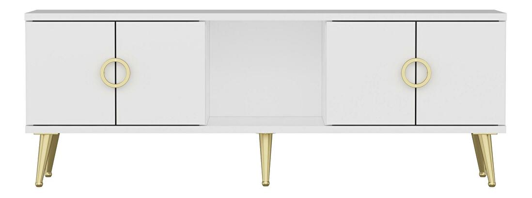 TV asztal/szekrény Tesobu (fehér) 