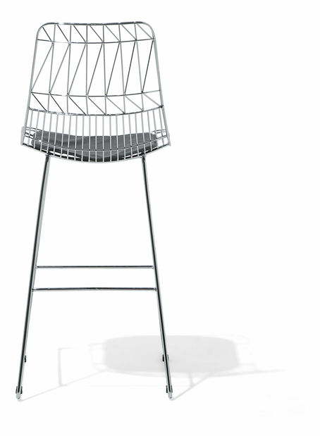 Set scaune tip bar 2buc. Pesto (argint) *resigilate