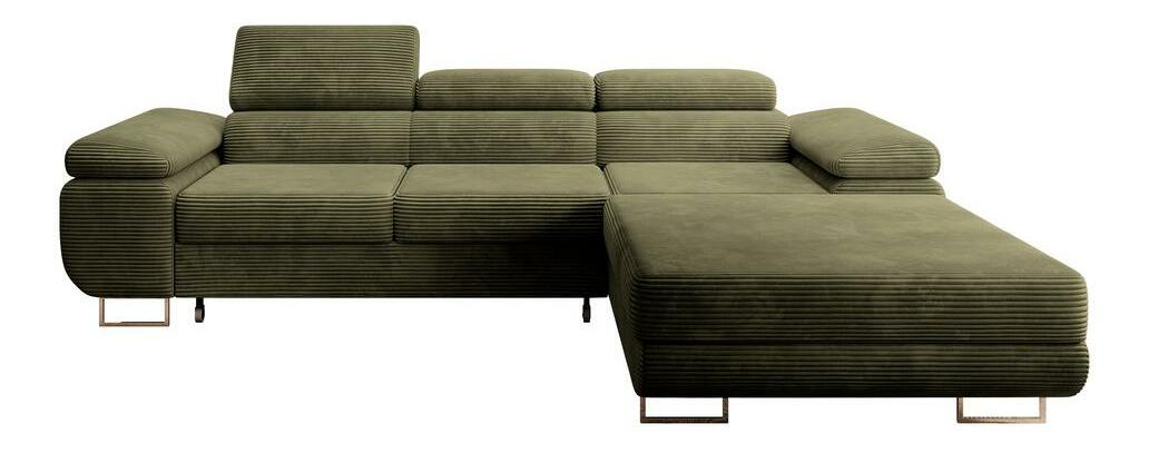 Sarokkanapé Grande (J) (oliva + króm)