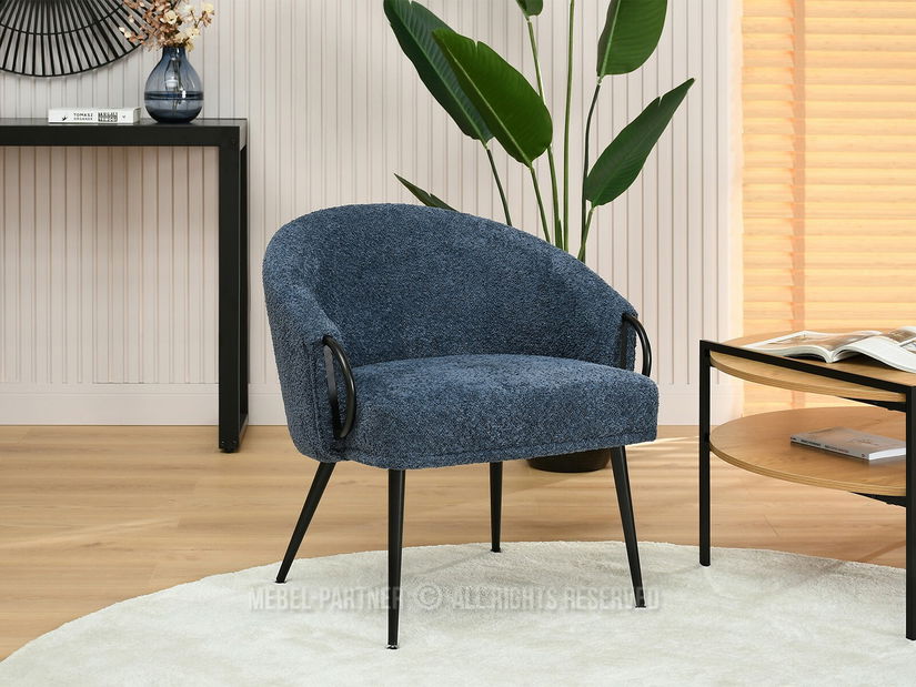 Fotel Carma F (sötétkék + fekete)