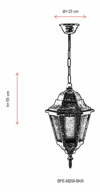 Lustră exterior Buddy 1 (maro)