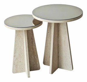 Príručný stolík Lunna 1 (travertín)