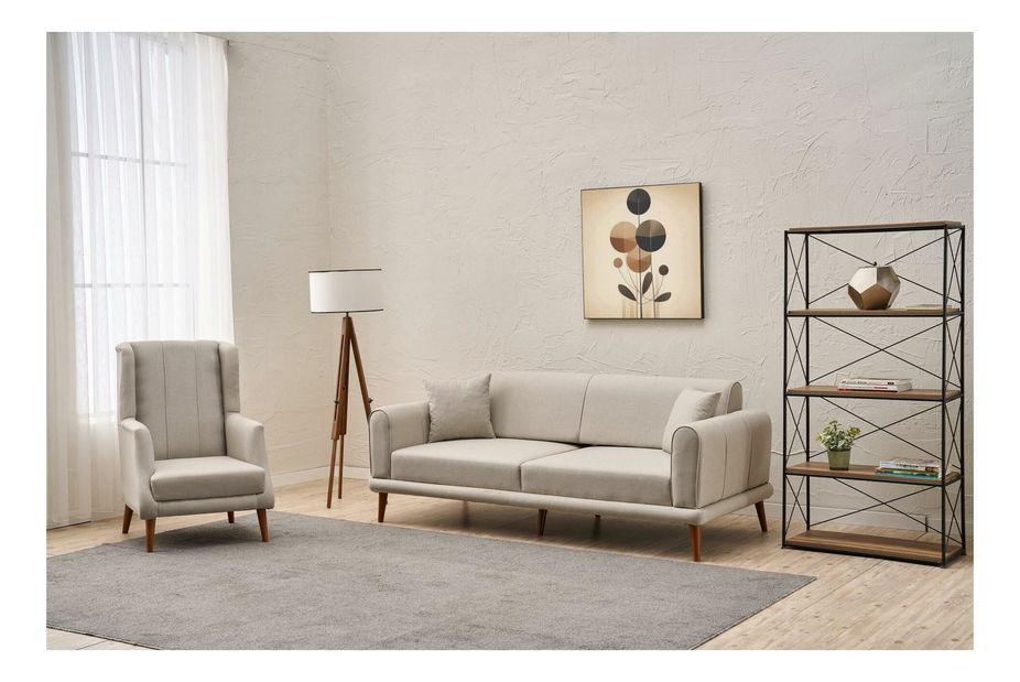 Fotel Sorenella (krém + dió)